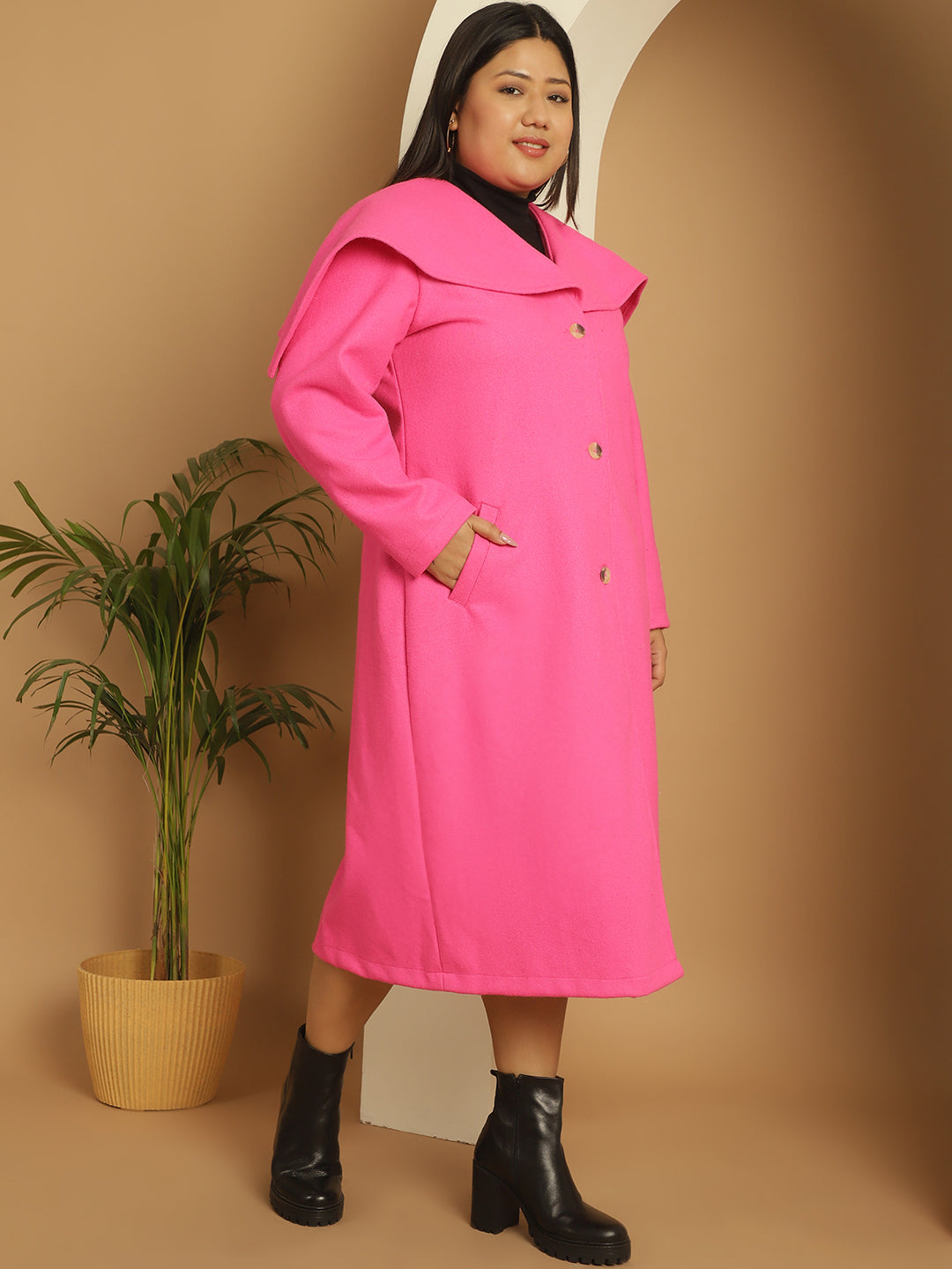 Women Single-Breasted Overcoat