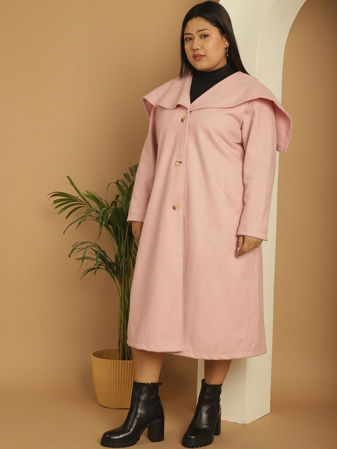 Women Single-Breasted Overcoat