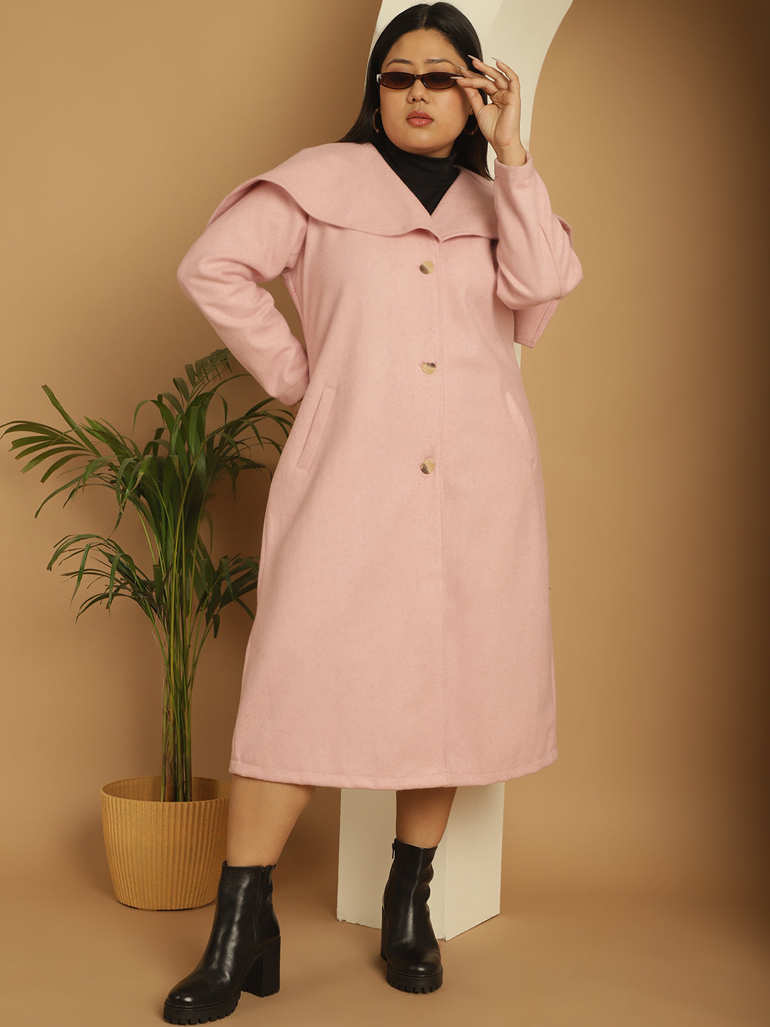Women Single-Breasted Overcoat