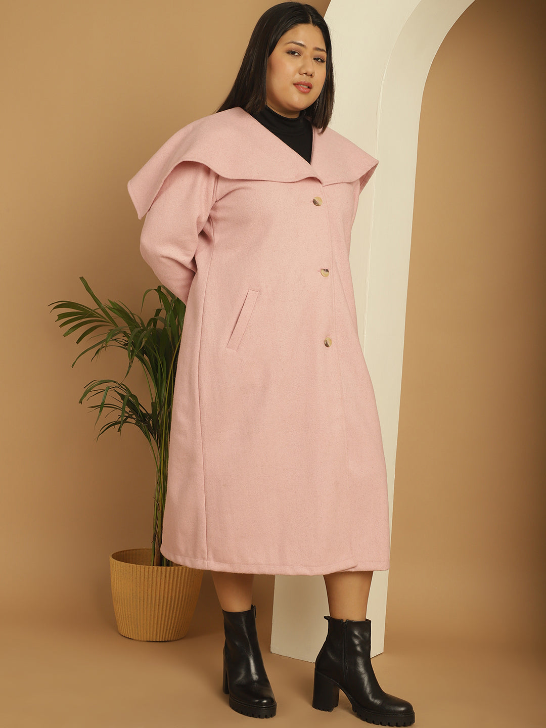 Women Single-Breasted Overcoat