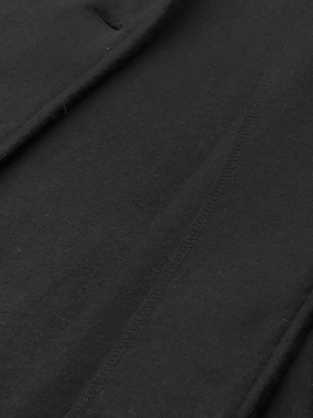 Notched Lapel Longline Overcoat