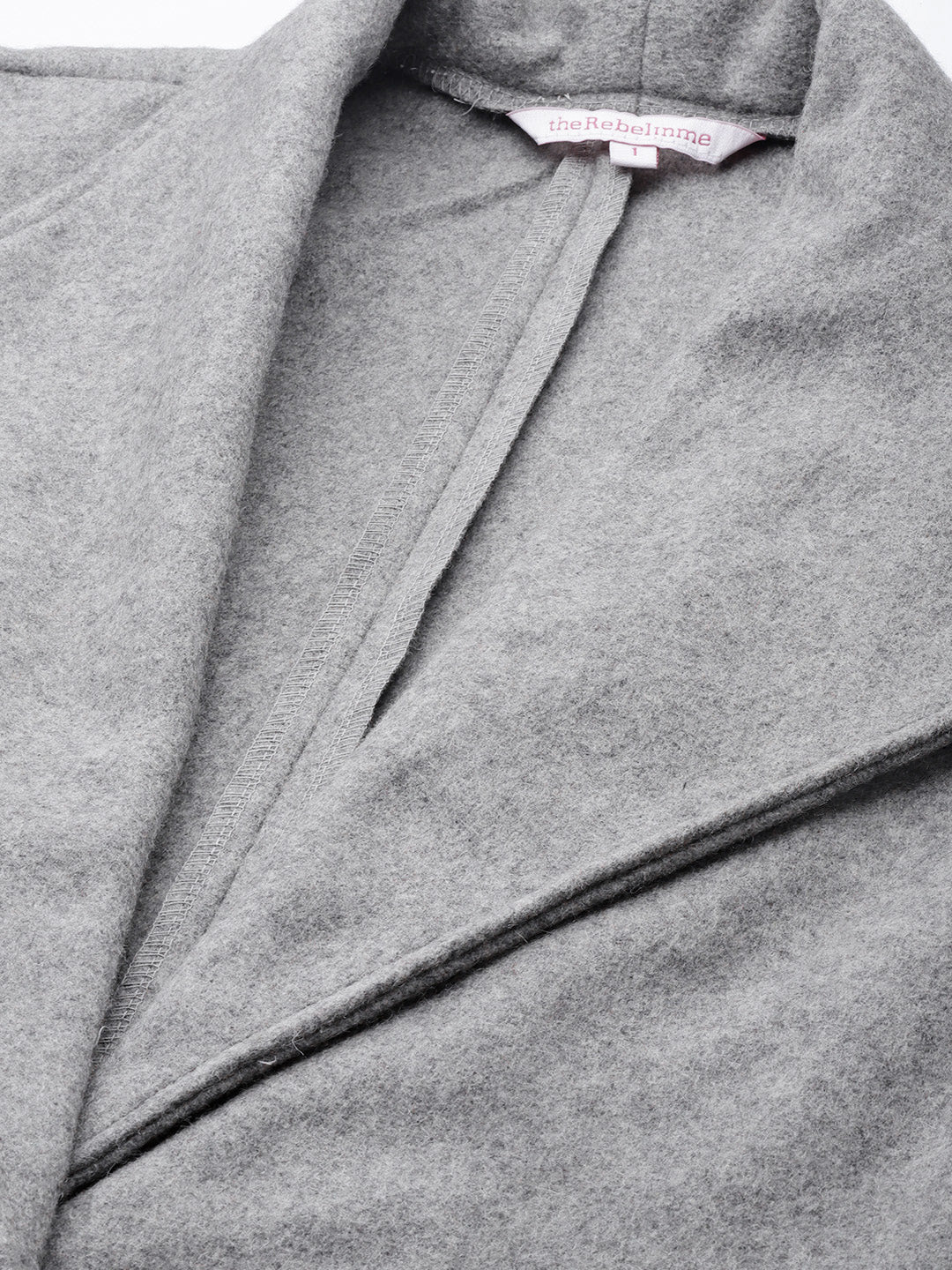 Notched Lapel Longline Overcoat