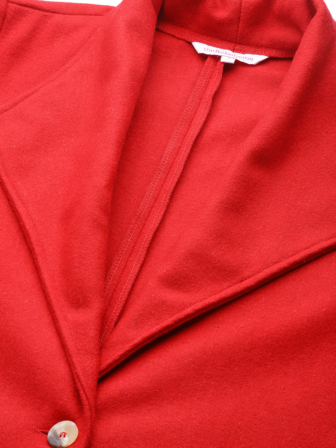 Notched Lapel Longline Overcoat