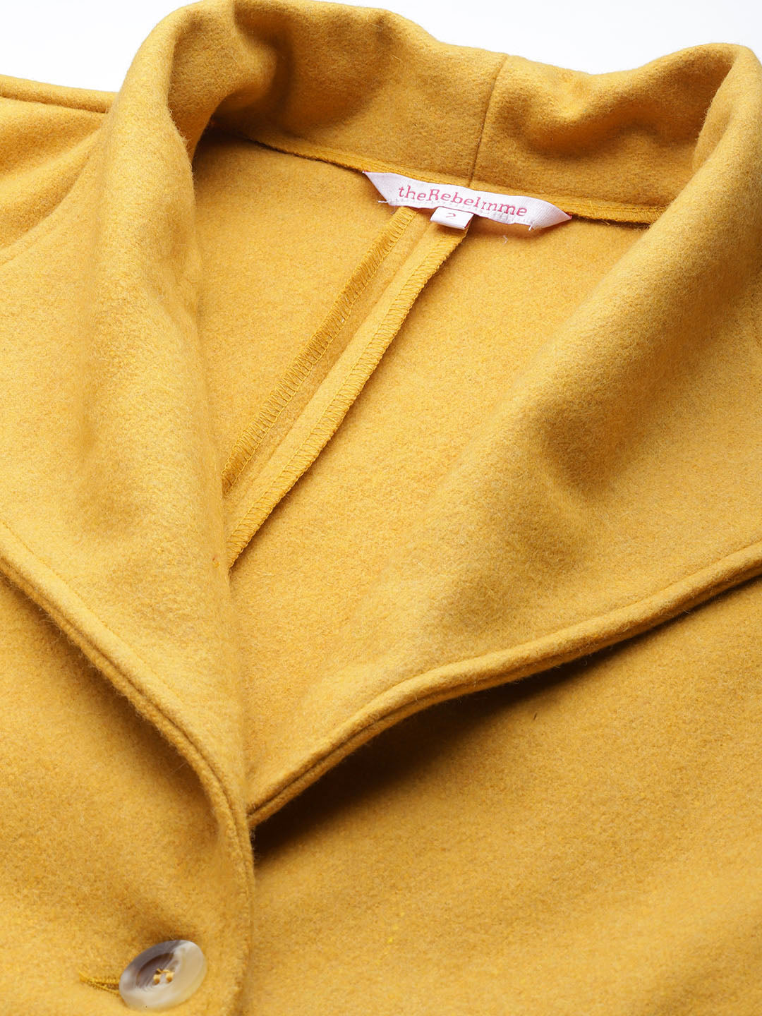 Notched Lapel Longline Overcoat