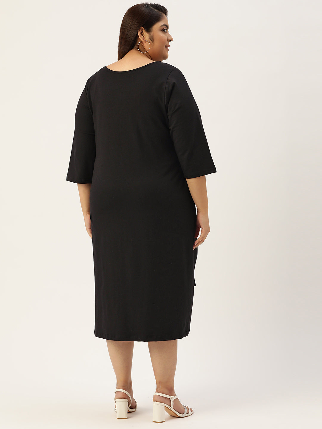 Plus Size A-Line Knitted Dress