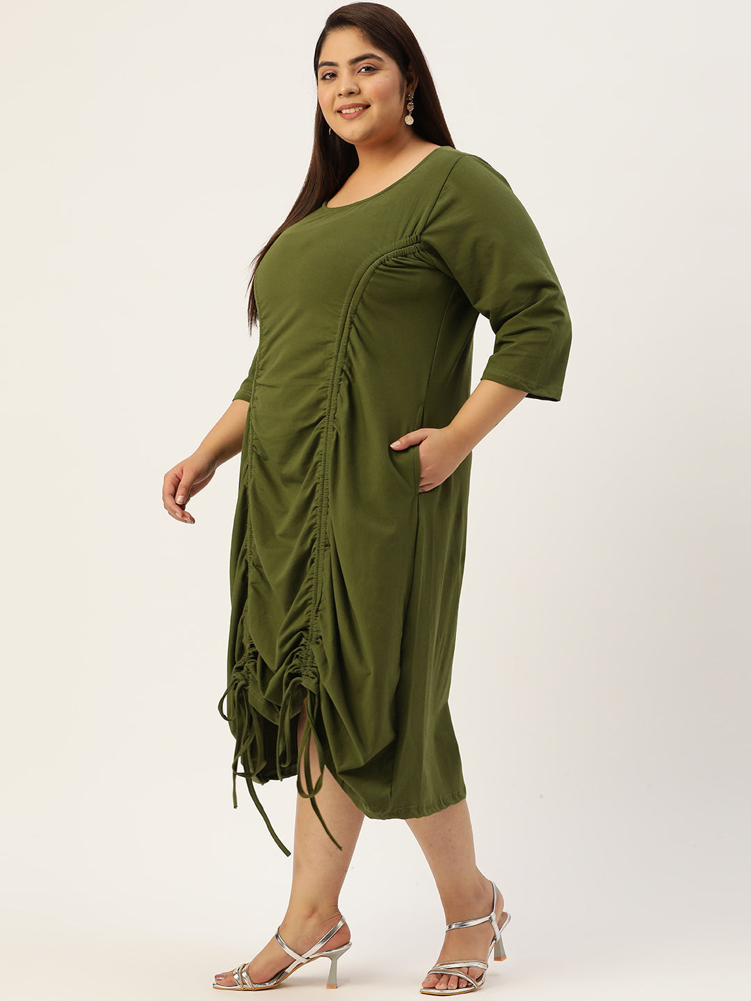 Plus Size A-Line Knitted Dress