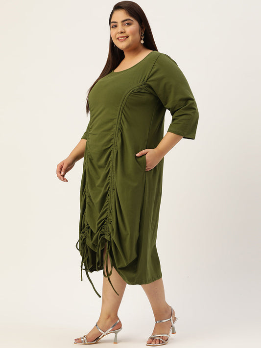 Plus Size A-Line Knitted Dress