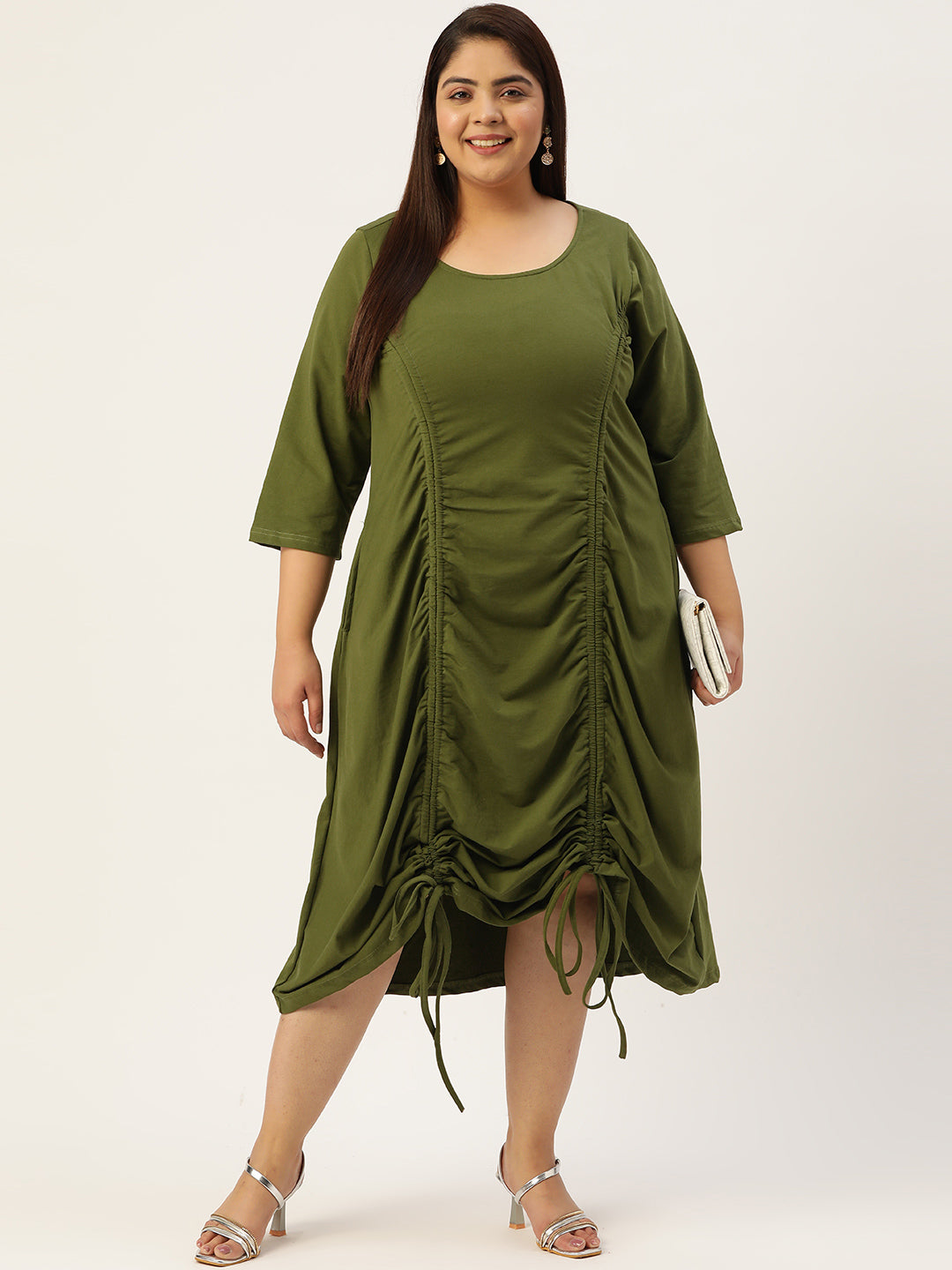 Plus Size A-Line Knitted Dress
