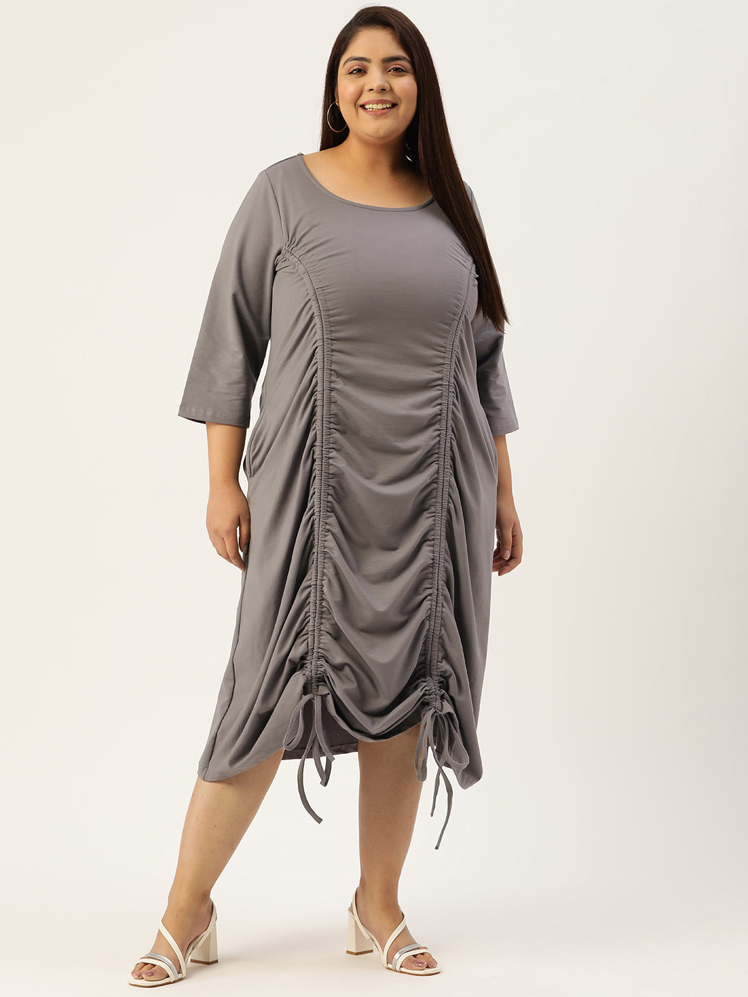 Plus Size A-Line Knitted Dress