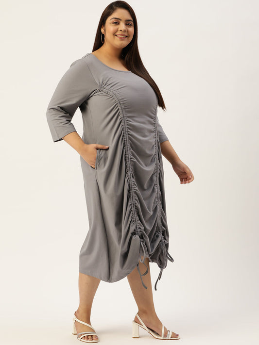 Plus Size A-Line Knitted Dress