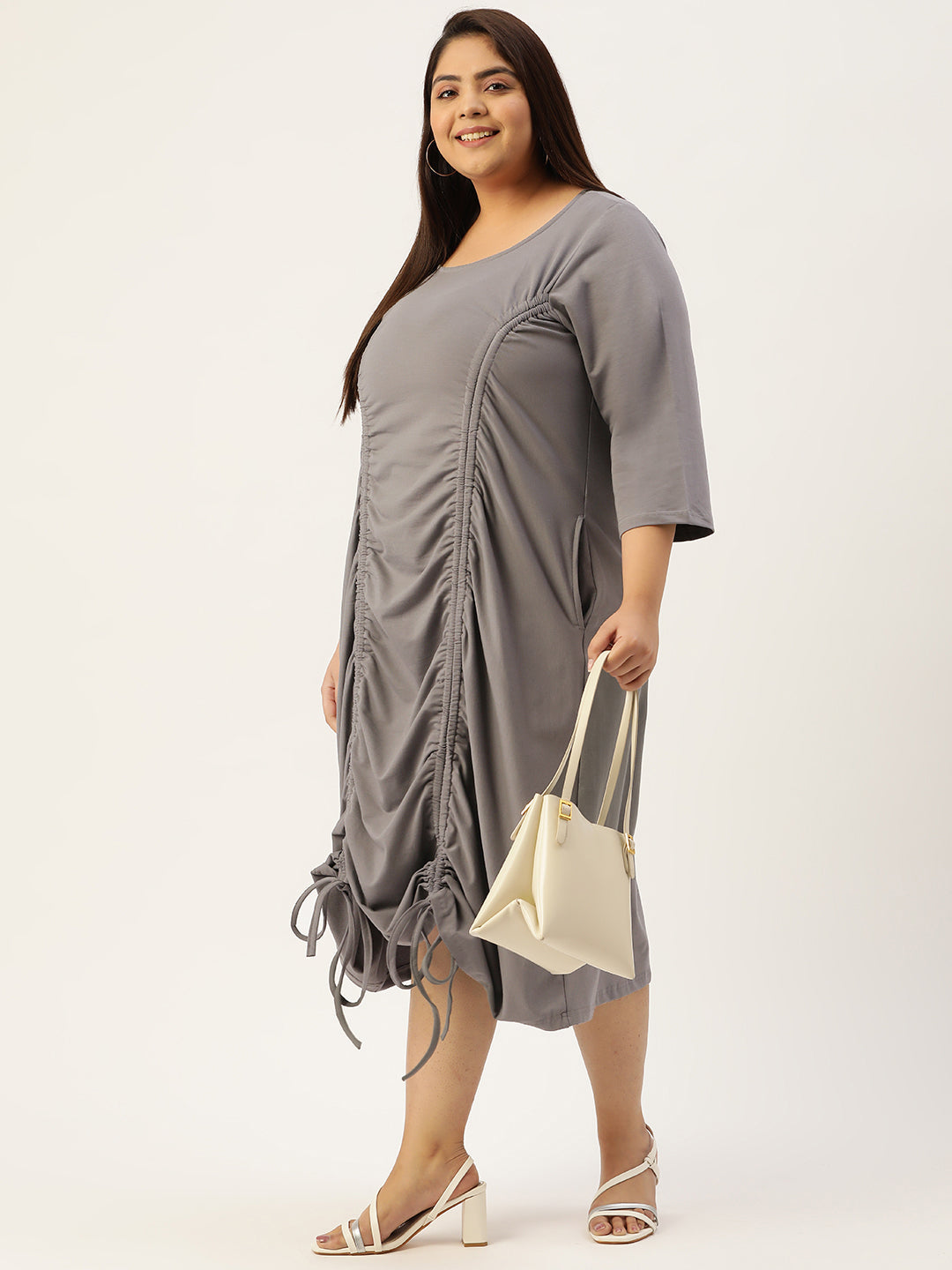 Plus Size A-Line Knitted Dress