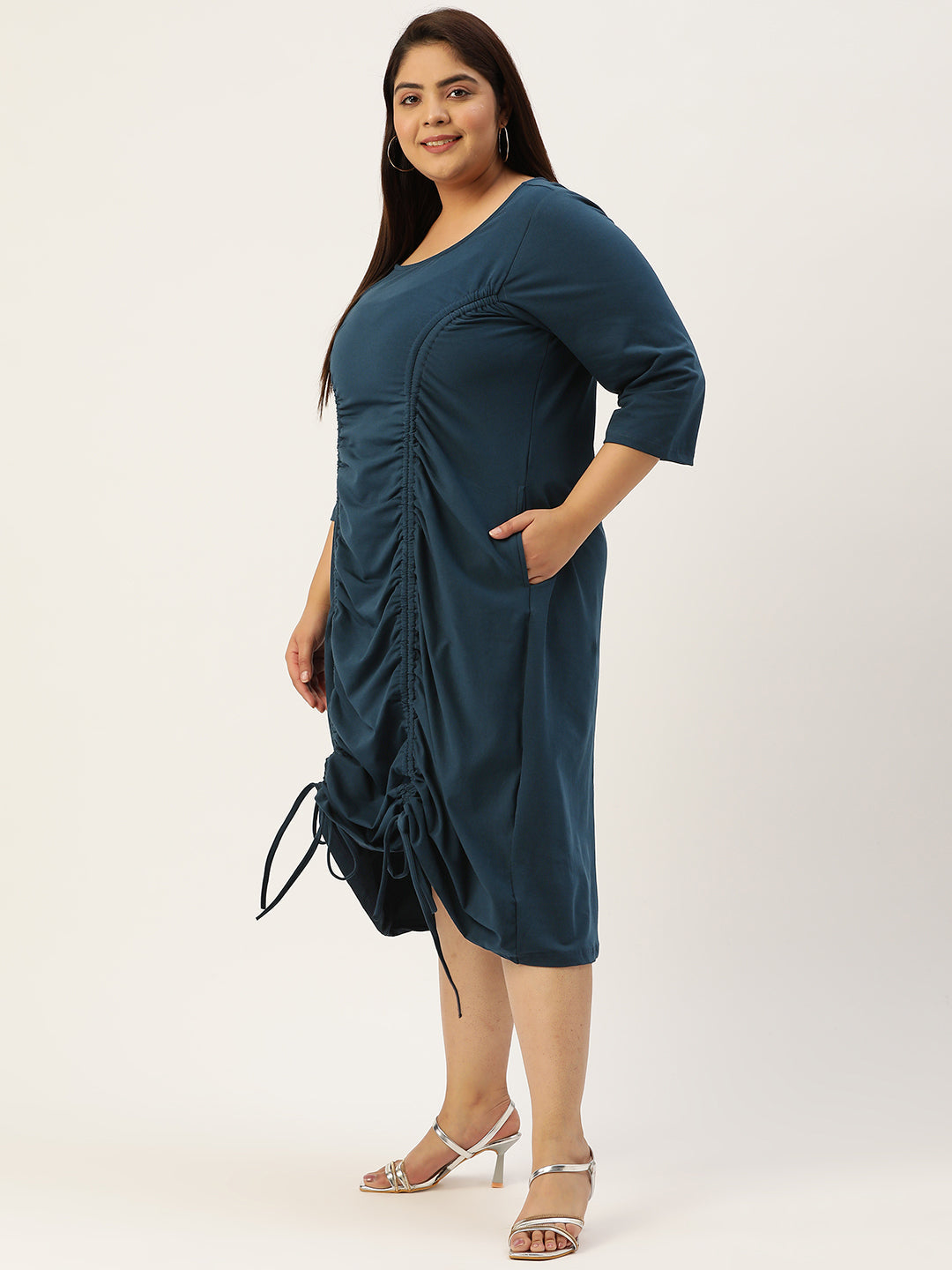 Plus Size A-Line Knitted Dress