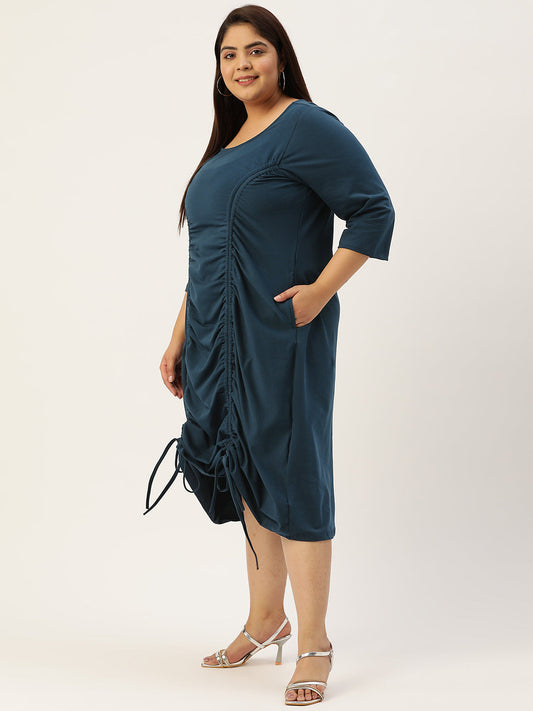 Plus Size A-Line Knitted Dress