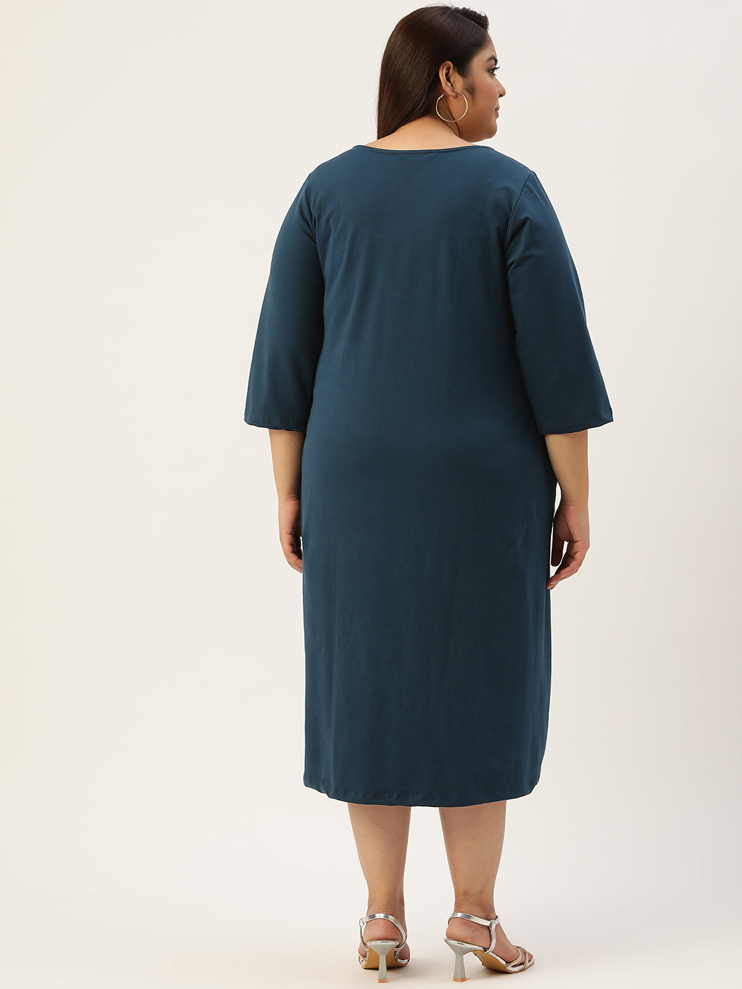 Plus Size A-Line Knitted Dress