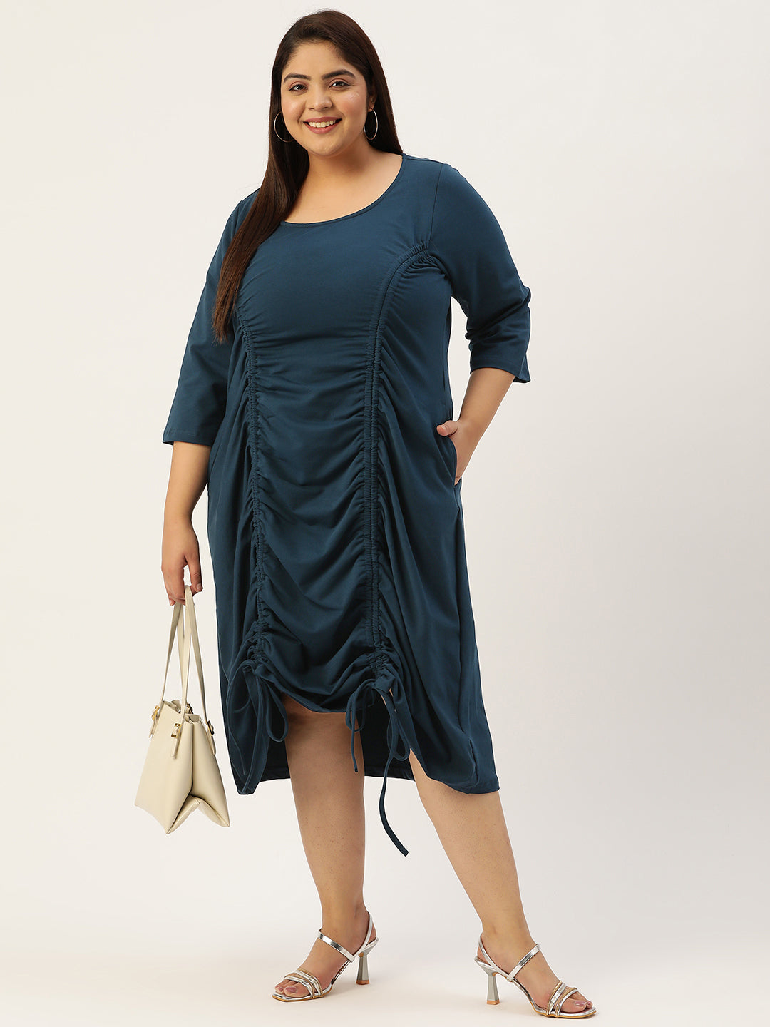 Plus Size A-Line Knitted Dress