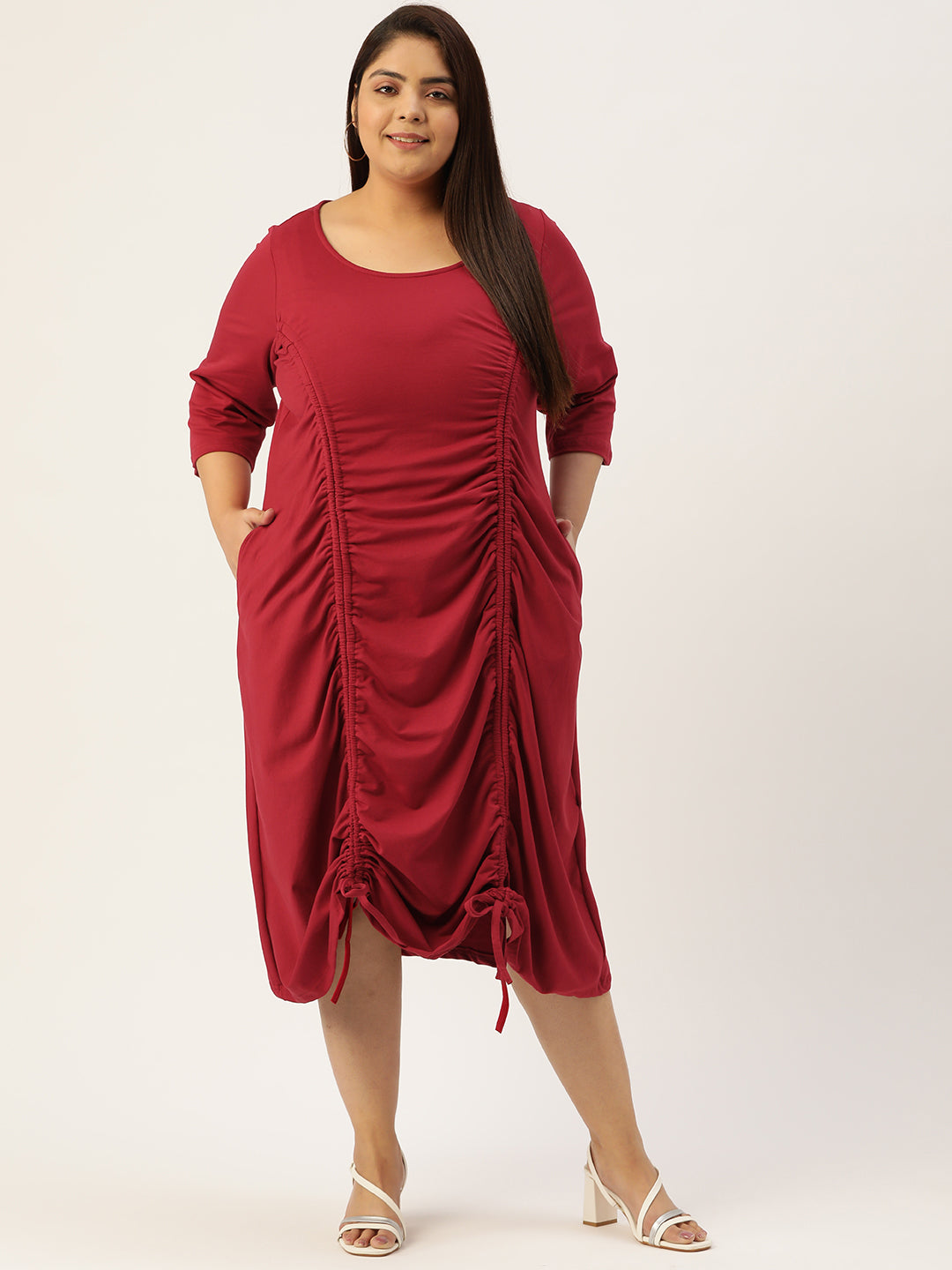 Plus Size A-Line Knitted Dress