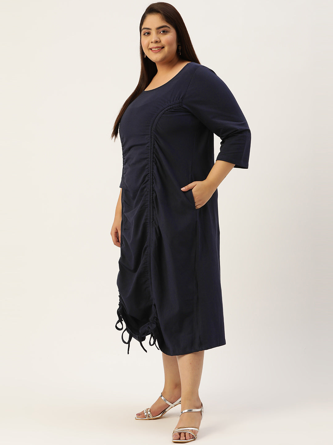 Plus Size A-Line Knitted Dress