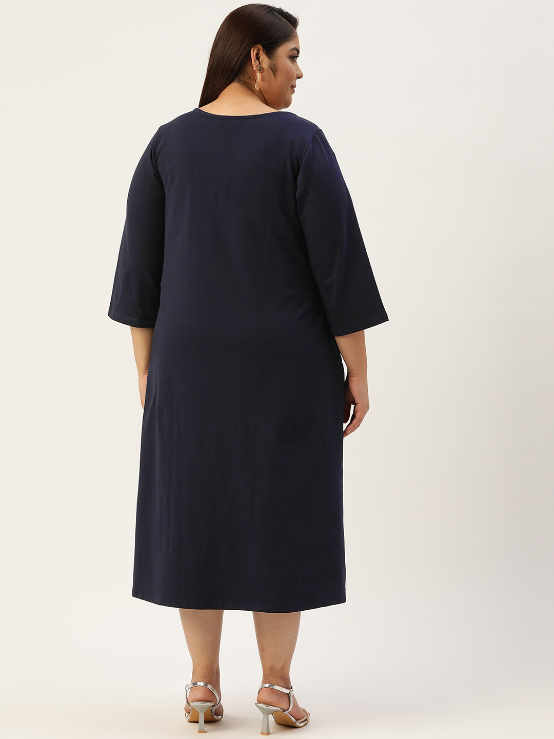 Plus Size A-Line Knitted Dress