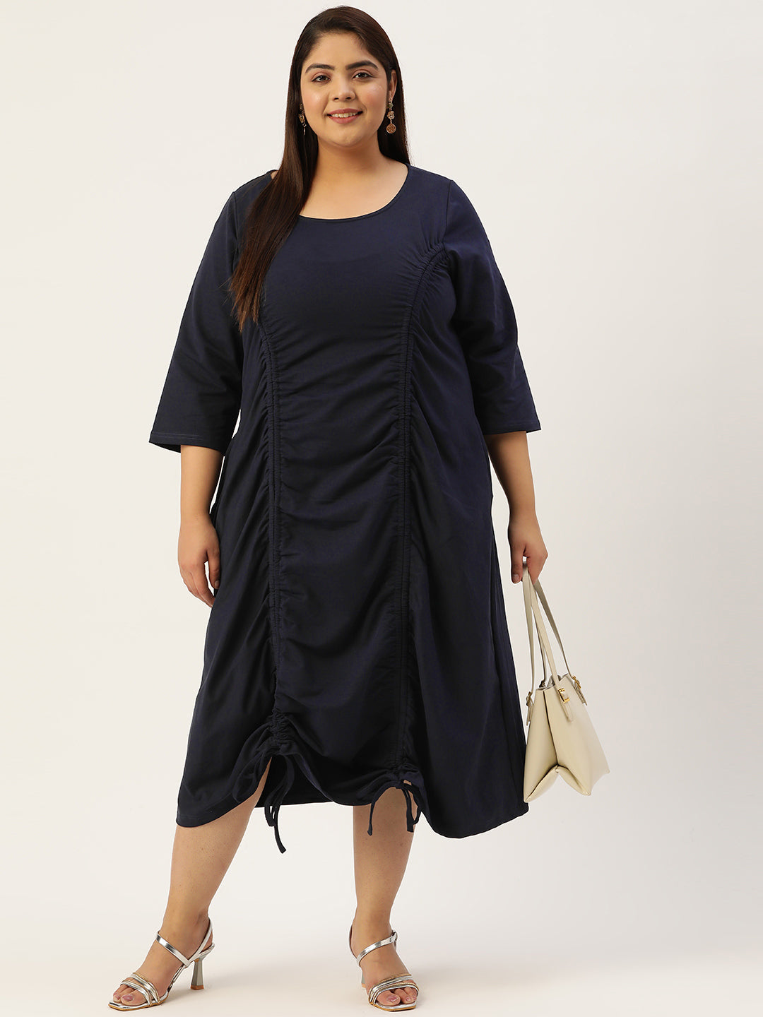 Plus Size A-Line Knitted Dress