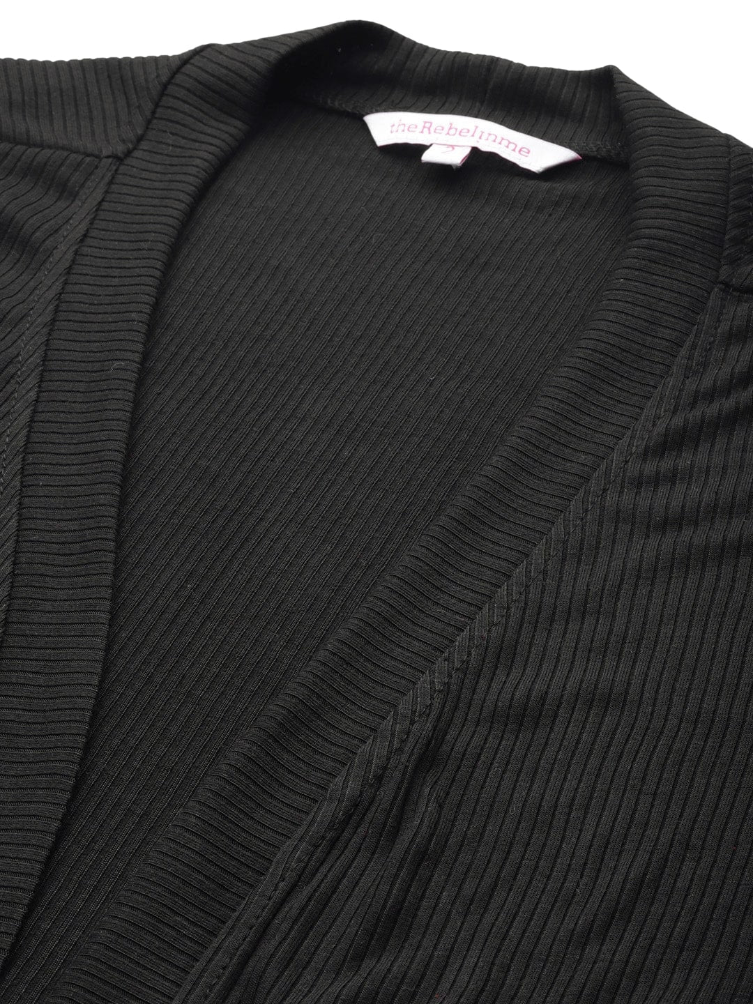 theRebelinme Plus Size Pure Cotton Open Front Longline Shrug
