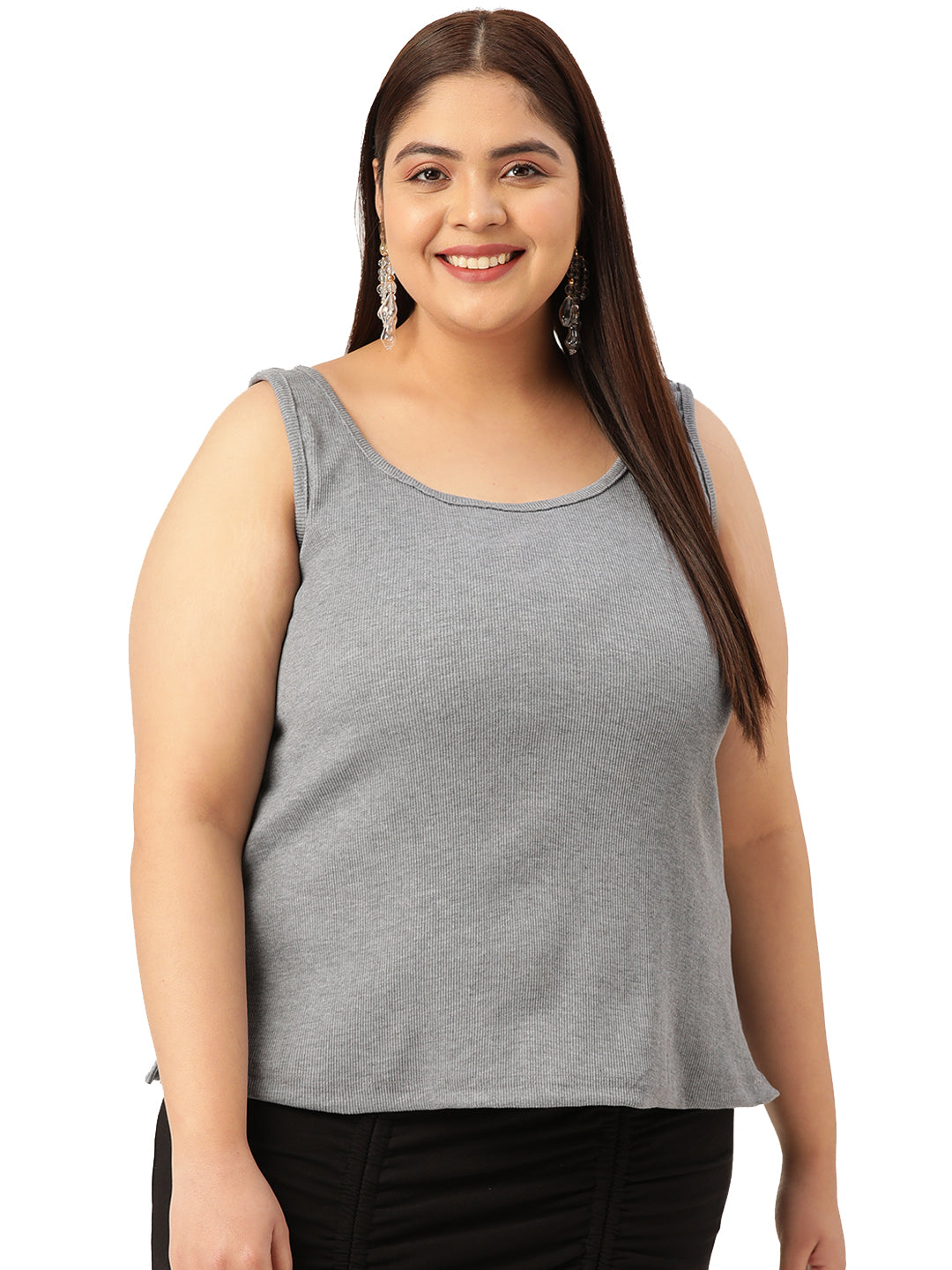 Plus Size Cotton Rib Camisole