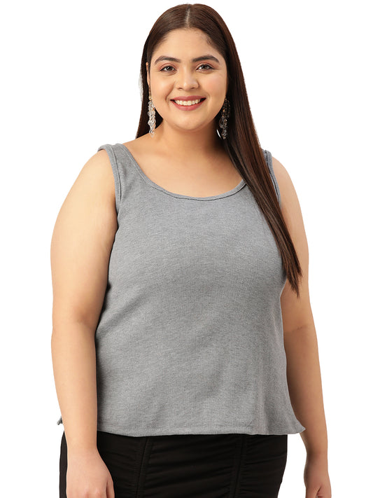 Plus Size Cotton Rib Camisole