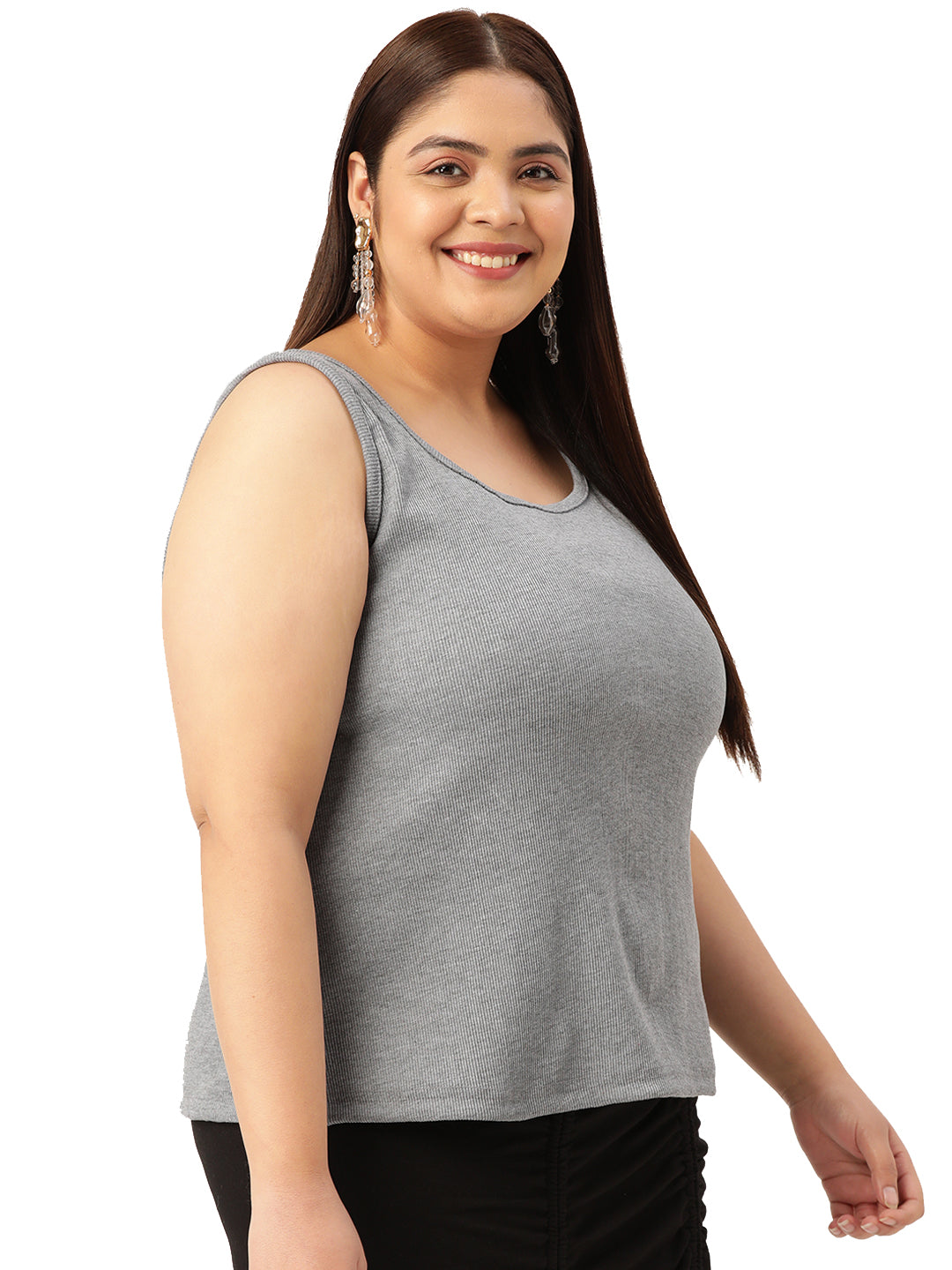 Plus Size Cotton Rib Camisole