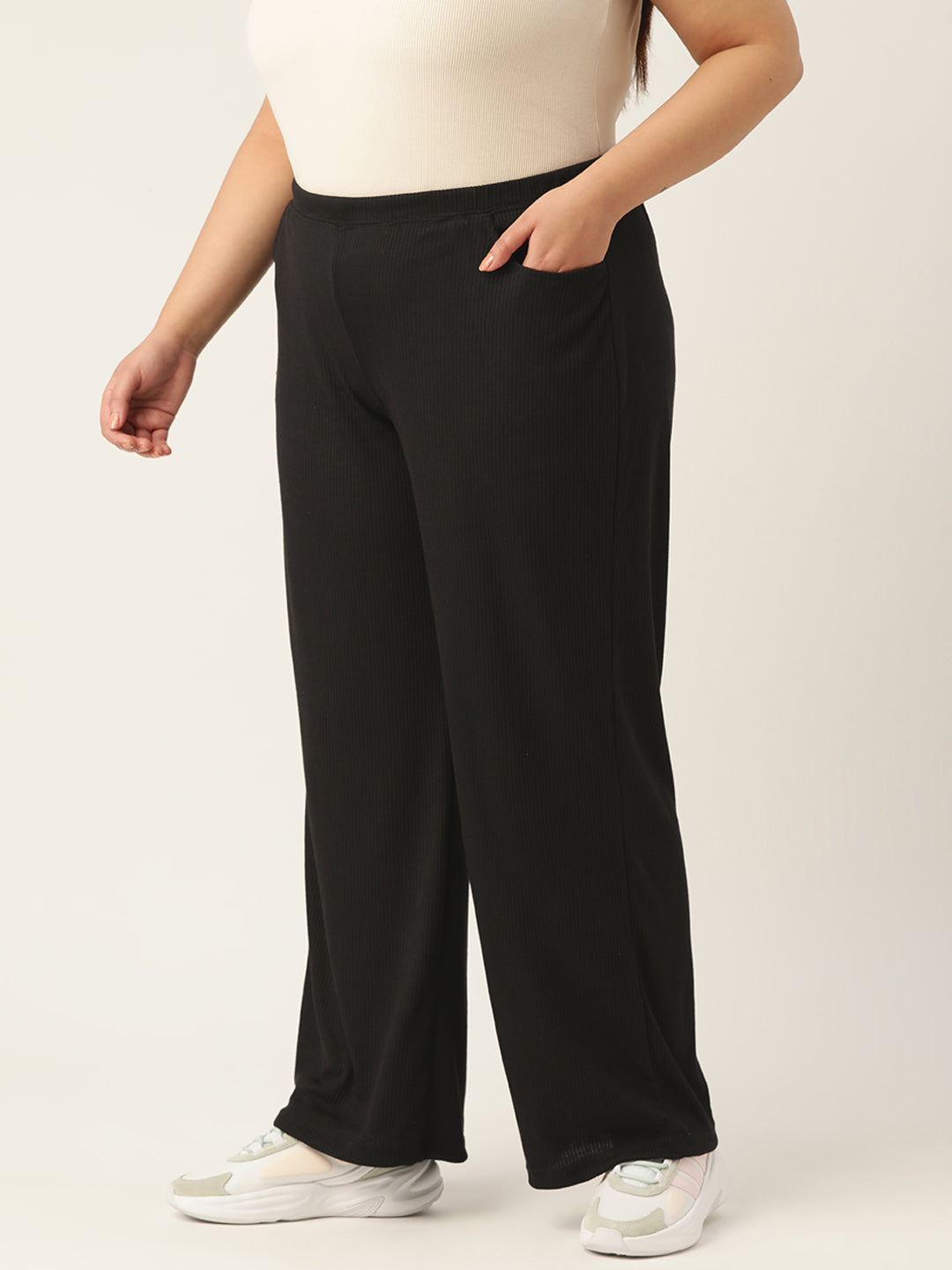 Voguish Plus Size Women’s Western Wear Trouser