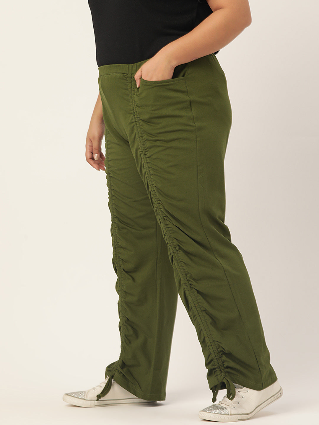 Voguish Plus Size Women’s Western Wear Trouser