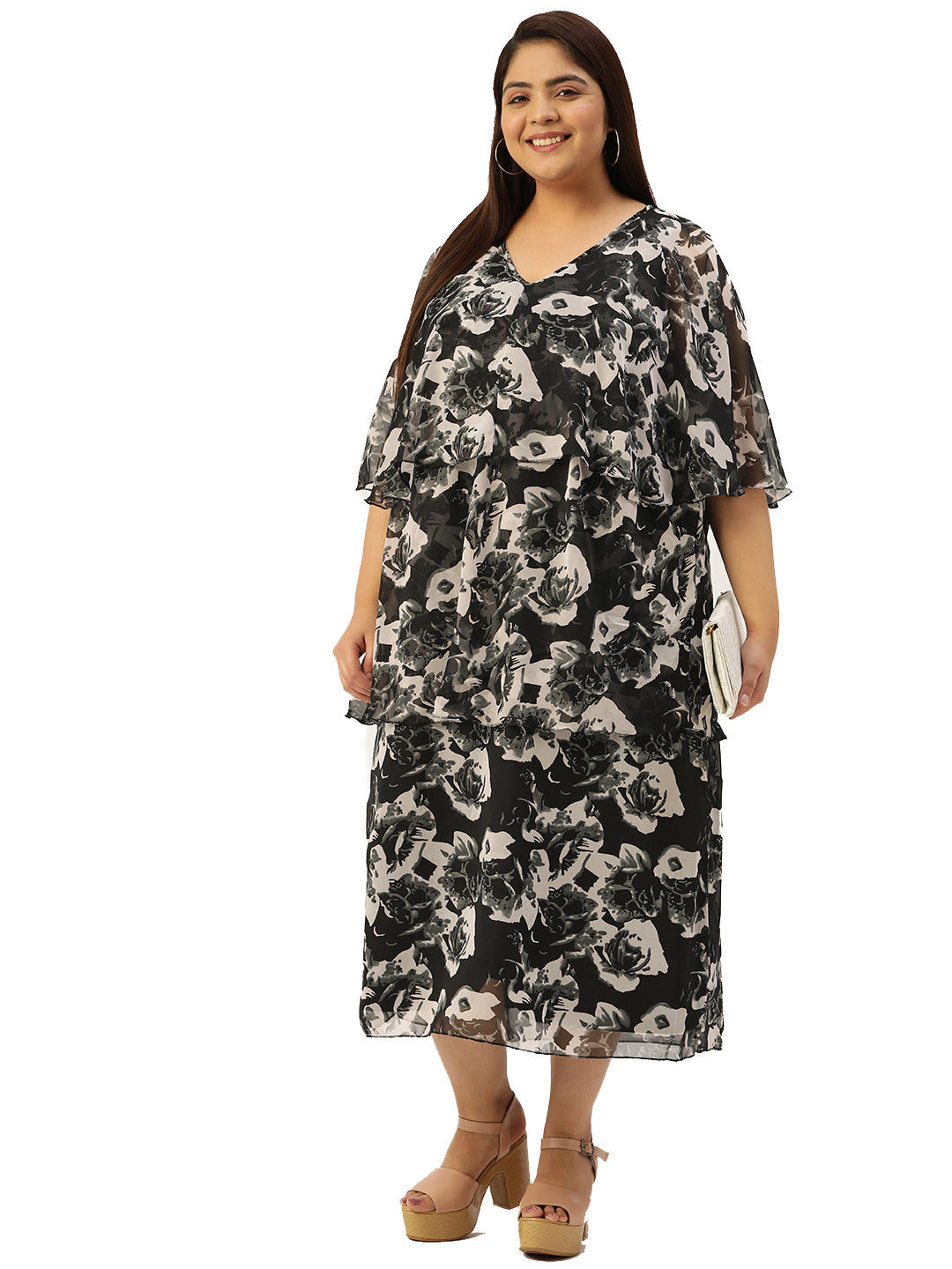 Modern Trendy Plus Size Women’s Dress