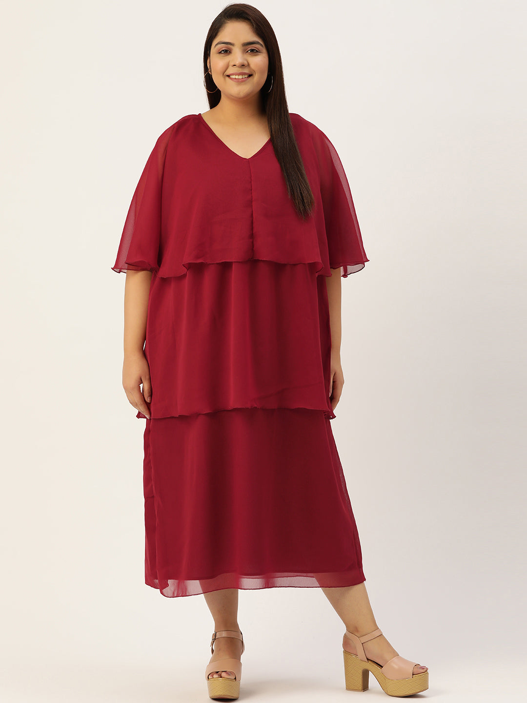 Plus Size Layered Dress