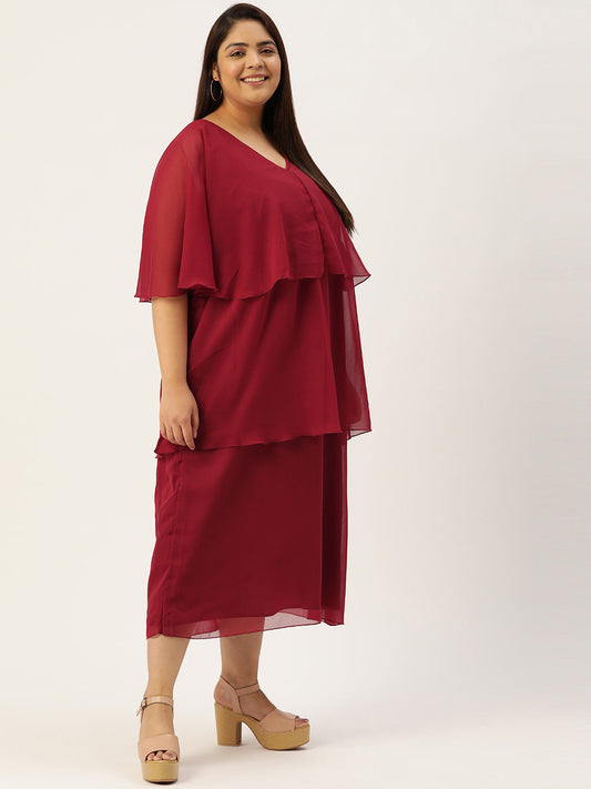 Plus Size Layered Dress