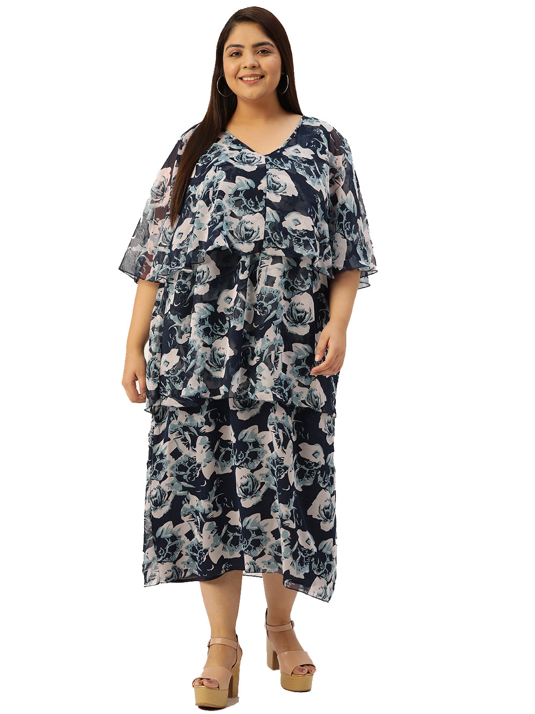 Modern Trendy Plus Size Women’s Dress