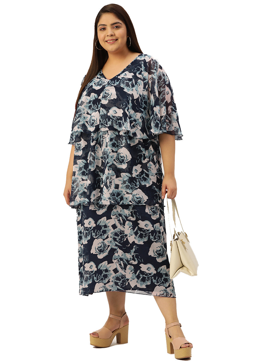 Modern Trendy Plus Size Women’s Dress