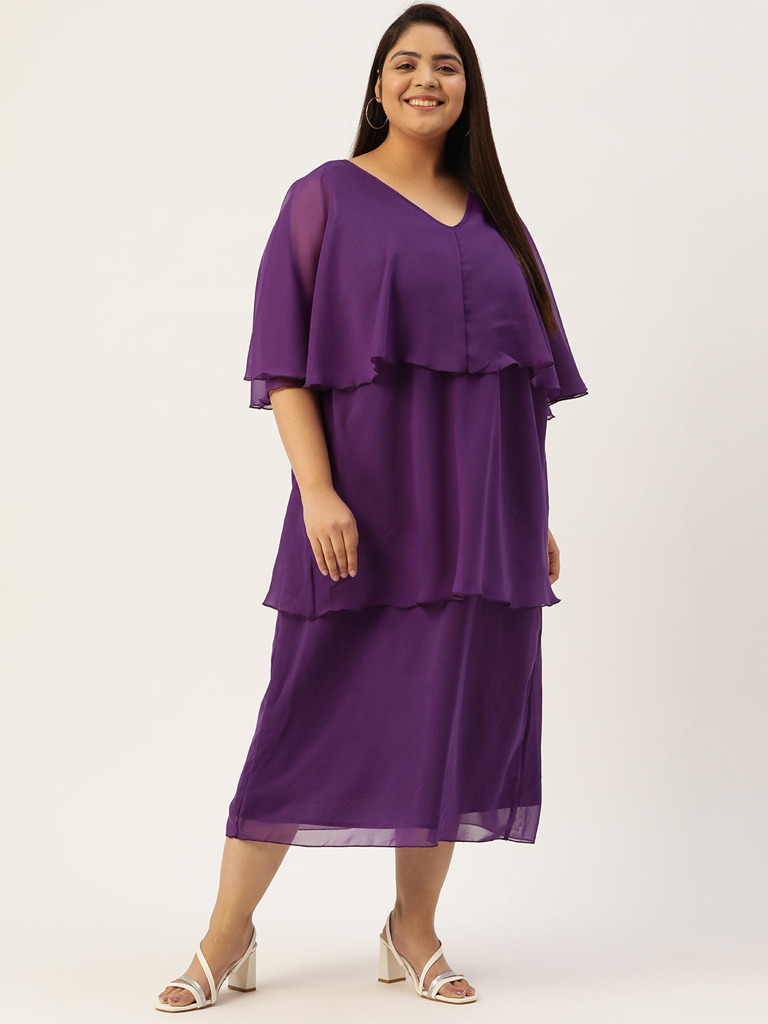 Plus Size Layered Dress