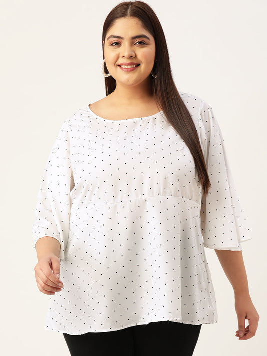 Plus Size Pleated Top
