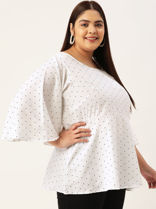 Plus Size Pleated Top