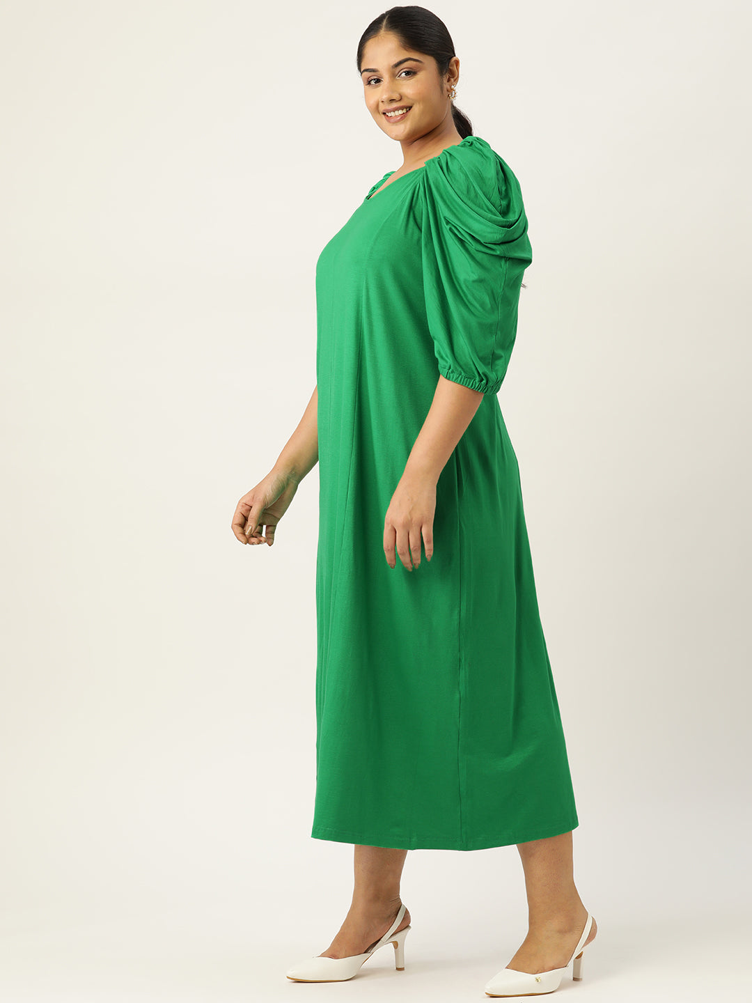 Plus Size A-Line Party Wear Maxi Dress