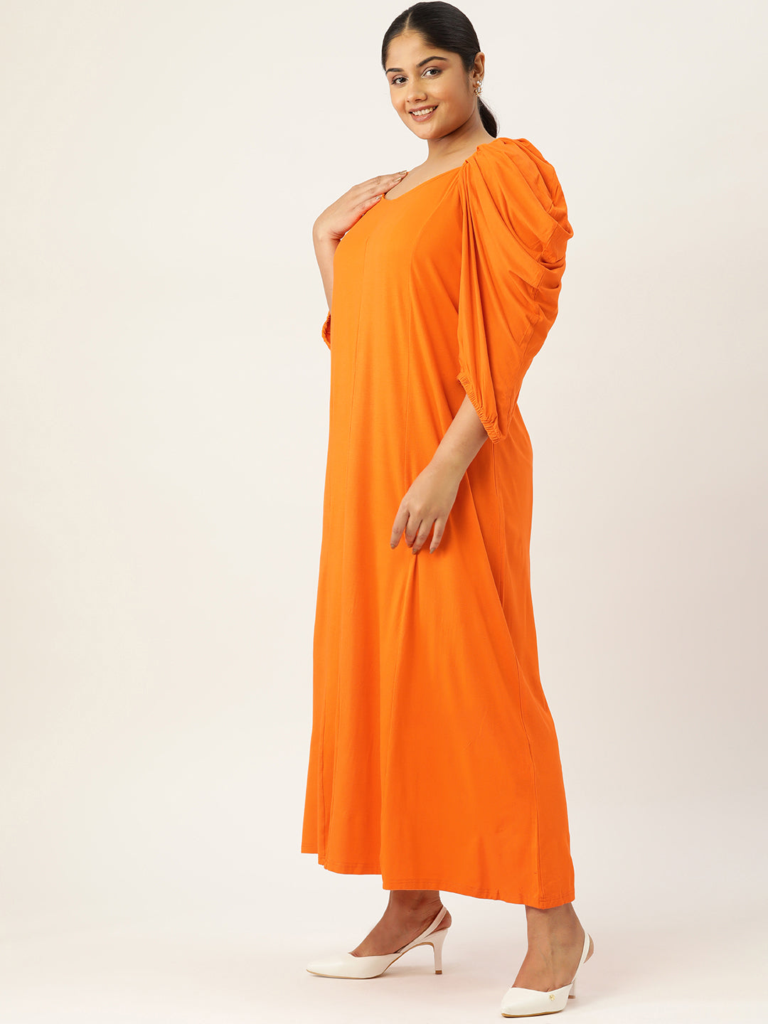 Plus Size A-Line Party Wear Maxi Dress