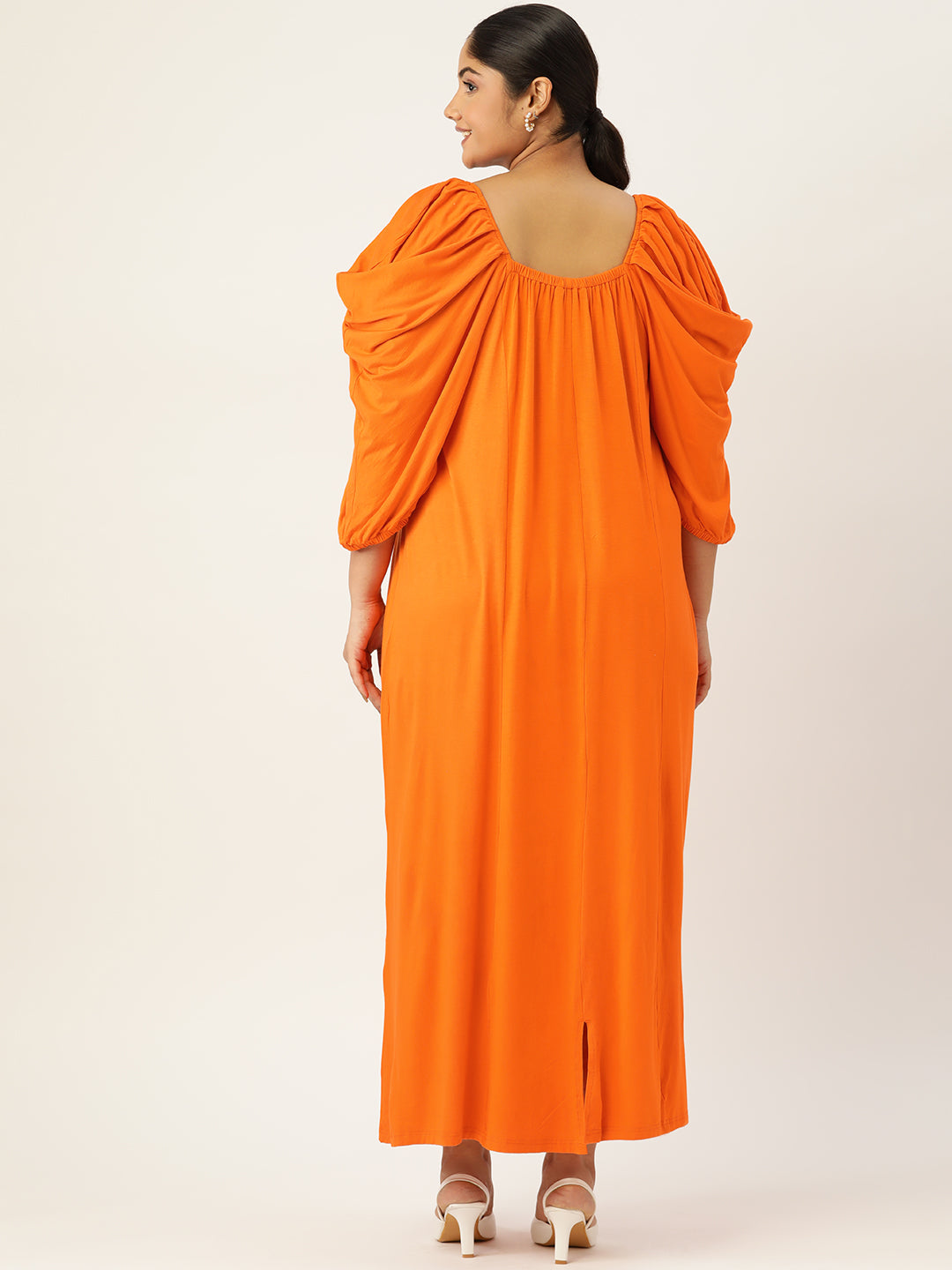 Plus Size A-Line Party Wear Maxi Dress