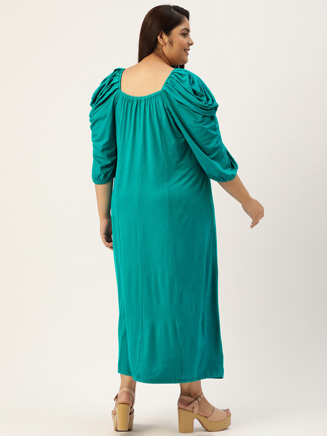 Plus Size A-Line Party Wear Maxi Dress