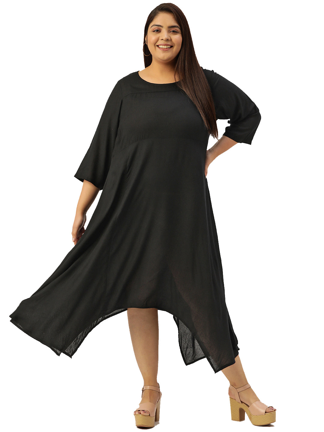 Modern Trendy Plus Size Women’s Dress