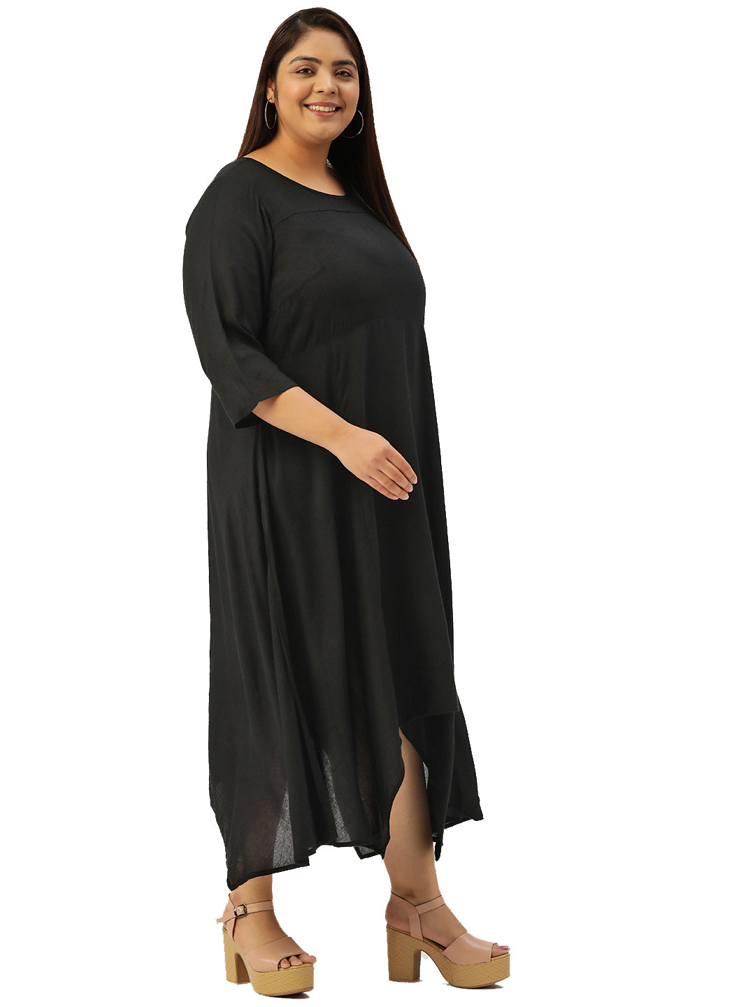 Modern Trendy Plus Size Women’s Dress