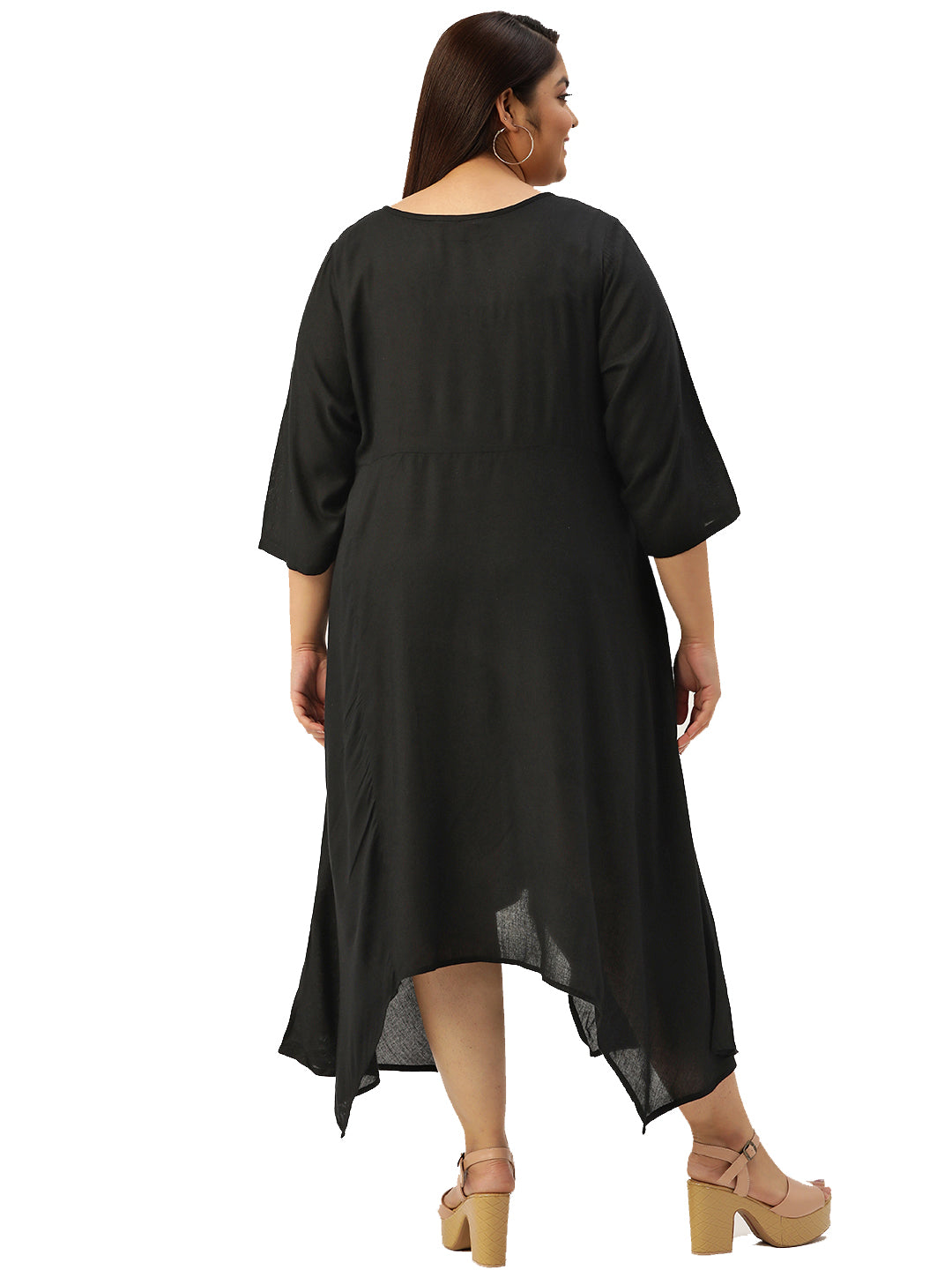 Modern Trendy Plus Size Women’s Dress