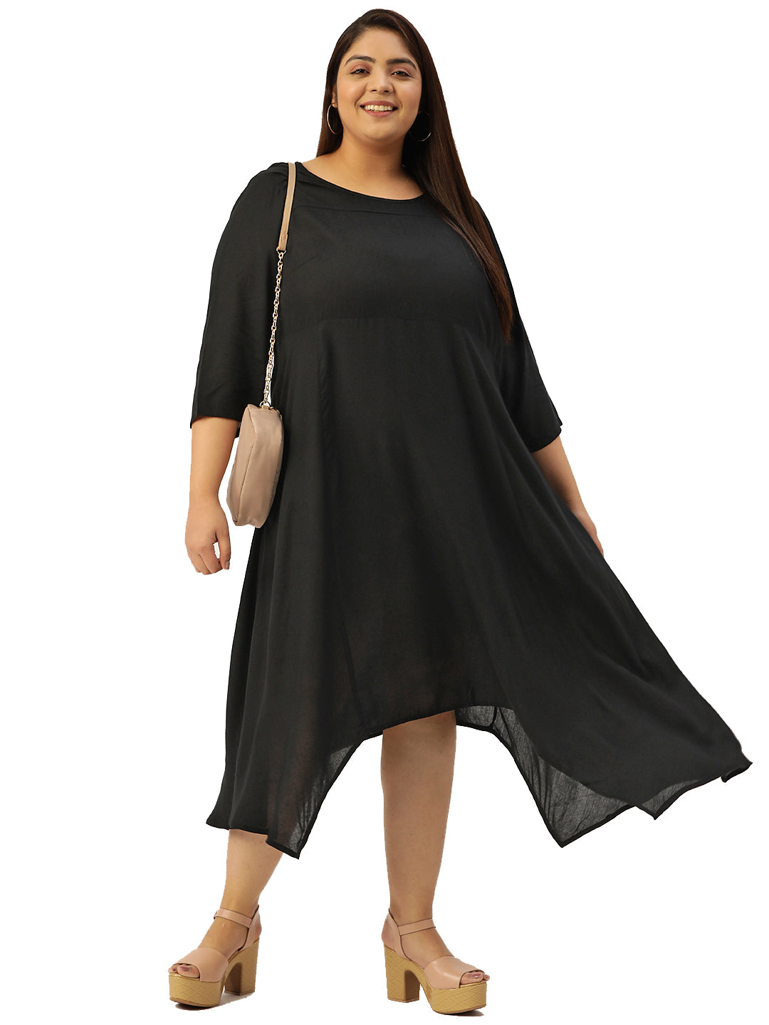 Modern Trendy Plus Size Women’s Dress