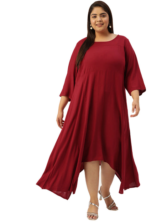 Modern Trendy Plus Size Women’s Dress