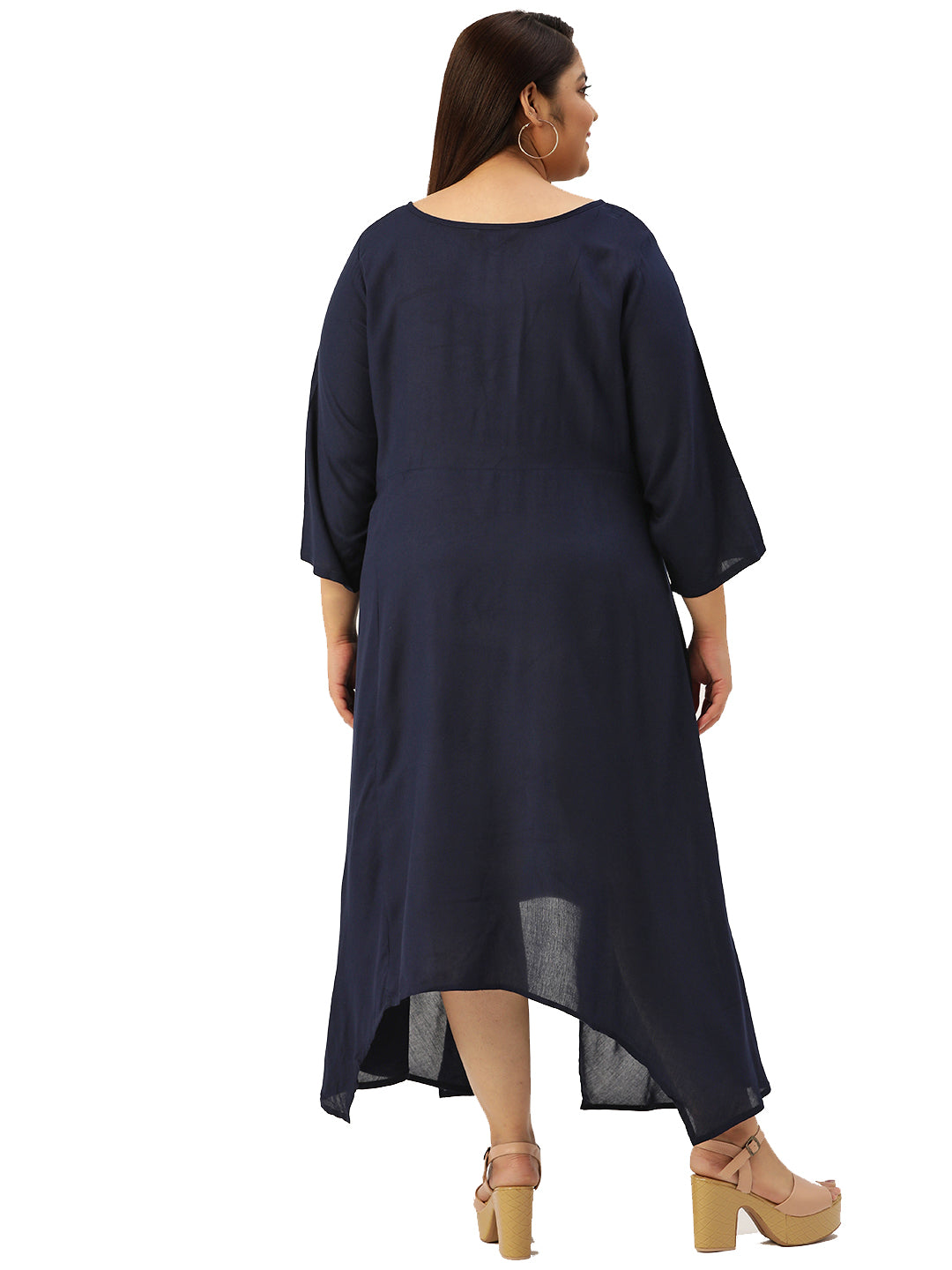 Plus Size A-Line Midi Dress
