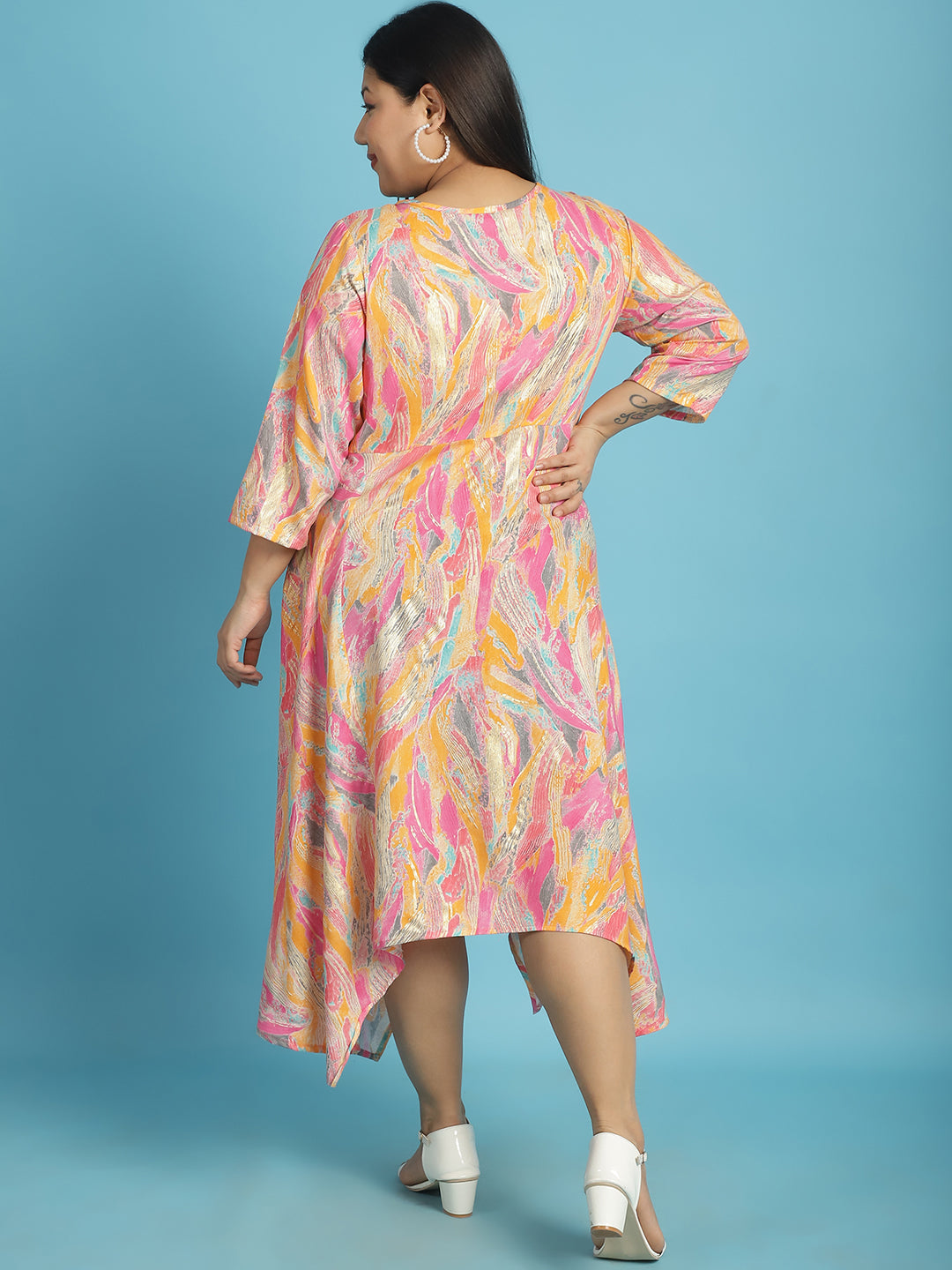 Plus Size A-Line Midi Dress