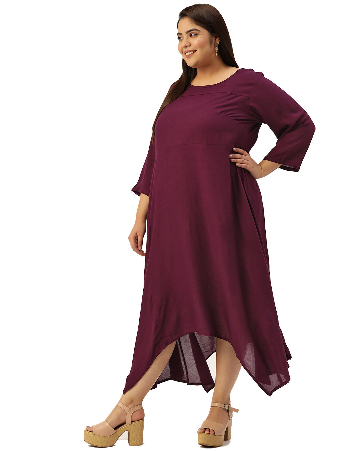 Modern Trendy Plus Size Women’s Dress