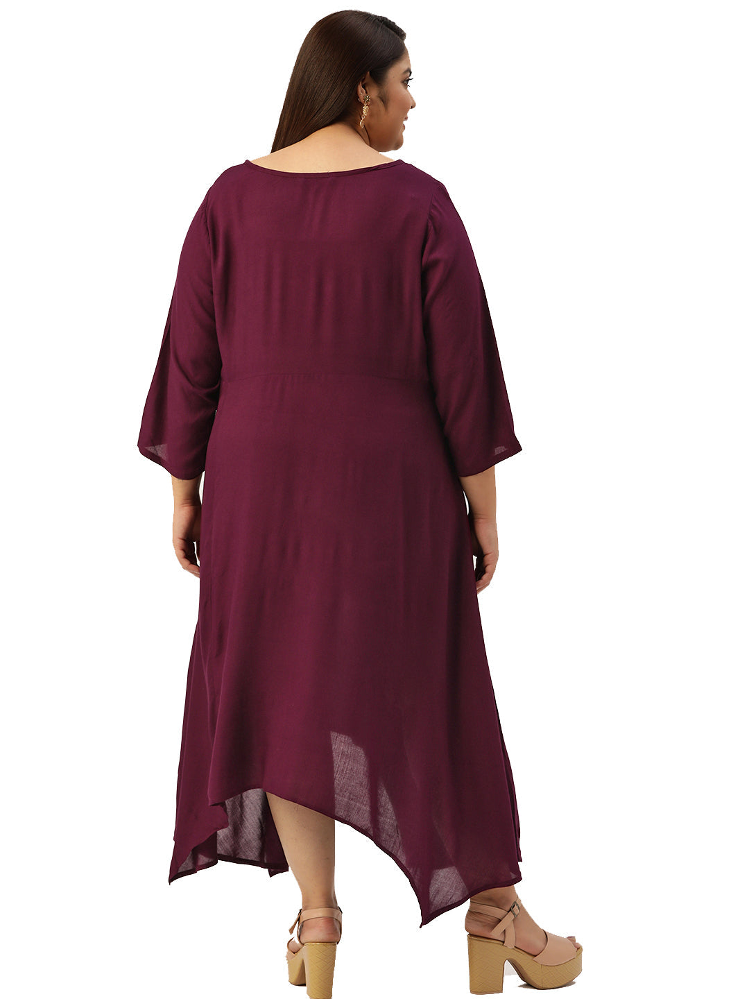 Modern Trendy Plus Size Women’s Dress
